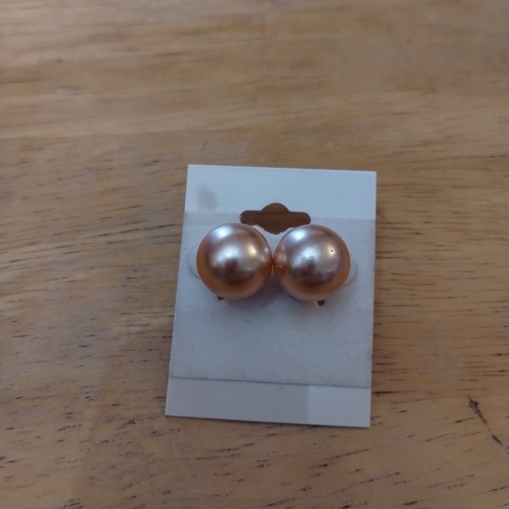 New womens large ball stud earrings